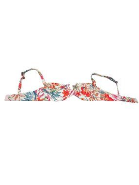 Sunsets Tropical Breeze Juliette Bikini Top Womens Floral Bandeau Underwire READ